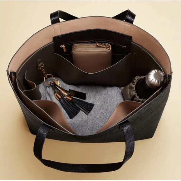 Cuyana Handbags - Cuyana Tote Organization Insert Black / Blush